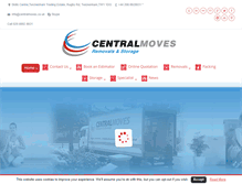 Tablet Screenshot of centralmoves.co.uk